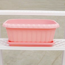 좌욕기 야채심기 대야플라스틱 화분 야채 베란다 꽃심기 견고함 자외선차단 아이디어 심플, T02-핑크