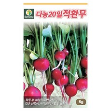 갑조네 뿌리 채소류 씨앗 모음, 20일적환무(씨앗), 1개