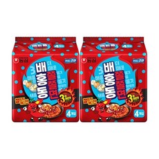 농심 배홍동 쫄쫄면 4입 x 2개/총 8봉