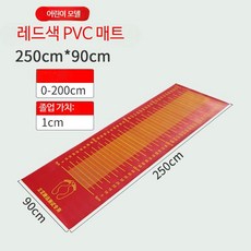 제멀판 멀리뛰기판 제자리 매트 입시 소방 육상 경찰, 빨간색  PVC 길이 2.5m 스케일2m