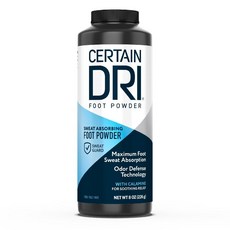 Certain Dri 풋 파우더 땀 흡수 수분 조절 스포츠 운동 파우더, 1개