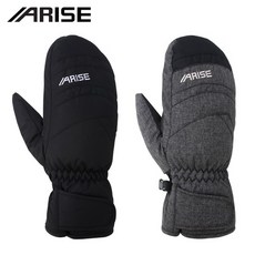 어라이즈 AWGA021 성인 주니어 스키 보드 벙어리장갑, 블랙M