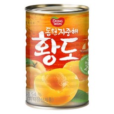 동원 지중해 황도 통조림, 410g, 6개