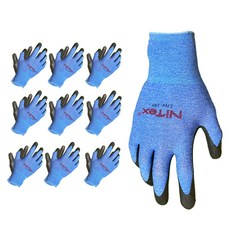 나이텍스 장갑 스타킹 Lite 190 안전 작업 손바닥 코팅 글러브 10켤레 / Nitex Stocking Lite190 Safety Coating Gloves 10pairs, L, 10개