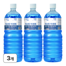 리스타 어센트 에탄올 사계절 전차종 호환 워셔액, 3개, 1.8L