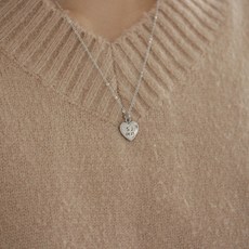 써지컬스틸각인목걸이하트