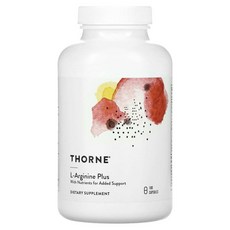 Thorne 쏜리서치 Perfusia Plus 아르기닌 플러스 보조 인자 180캡슐, 1개, 180정
