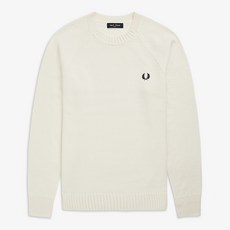 [본사정품] 프레드페리 [Authentic] Contrast Texture Crew Neck Sweater(129)
