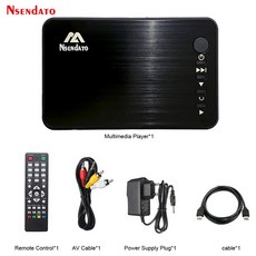 미니 풀 HD 미디어 멀티미디어 플레이어 자동 재생 1080P USB 외부 HDD 미디어 플레이어 HD 케이블 VGA AV SD U 디스크 MKV RMVB, 2)EU Plug, 없음, 없음 - 풀hd미디어플레이어