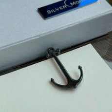책 자동 고정 프리미엄 금속 앵커 북마크 홀더 독서링 북링 책링, 블랙 닻