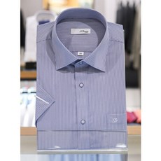 [AK PLAZA] [듀퐁셔츠] 남성 일반핏 스트레치 반팔 남방 와이셔츠 (SE4MM12HS709SNY)