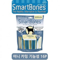 주식회사크레피 스마트본 미니 카밍 기능성 16P 강아지 덴탈껌, 1
