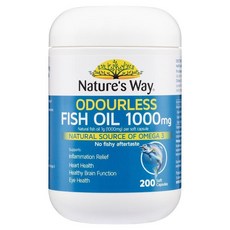 Nature's Way 네이처스 웨이 오메가 피쉬 오일 1000mg 200캡슐 Fish Oil, 1개, 200정