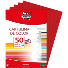 Fixo 11110356 "50개의 카드 팩 A4 Brick Red", 단일상품