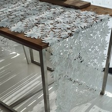 한스코디 프레미엄 밀키 레이스 와이드 러너(4size), 롱롱