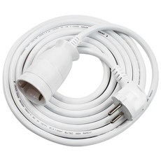 一站式大容量 1 插腳電動電源板延長線白色 16A, 1m, 白色, 1條