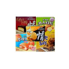 오리온 촉촉한 초코칩초코파이바나나후레쉬베리카스타드, 12개