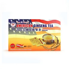 Hsu's Ginseng SKU 1038 | American Ginseng Tea 40c 수의 인삼 SKU 1038 | 화기삼차 40ct | 미국 위스콘신주 마라톤카운티에서 재, 0.0875온스(40팩), 3.5개입, 1개