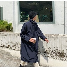 남성 맥 롱코트 양털기모 두루마기 코트 J0163