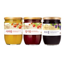 [DM] 대상 복음자리 딸기잼 640g+포도잼 620g+사과잼 620g 3종세트, 상세페이지 참조