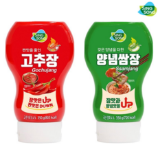 신송 튜브형 고추장 350g +쌈장 350g, 1세트