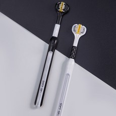 만다린망고 3D 3면 U자형 칫솔 블랙, 1개, 1개