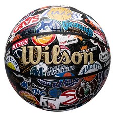 윌슨 남녀 공용 NBA 올 팀 레트로 BSKT 7 농구공 WZ4028501CN7, 1개