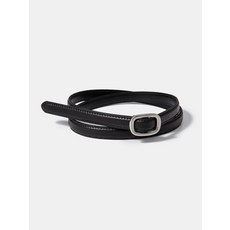 Halden (W) simple slim belt (T008_black)