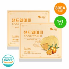 (1+1) 위드쿡 샌드웨이퍼 (감귤), 2개, 240g