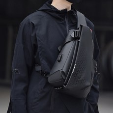해이남 도난방지 운동 방수 가방 USB 충전 크로스백