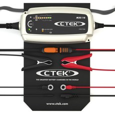 CTEK MXS 10.0 씨텍 대용량 충전기 스마트 배터리 복원 충전기 자동차 오토바이 겸용, 1개