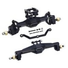 RCGOFOLLOW Full Brass CNC Upgraded Front and Rear Axle Assembly Kit TRX4M Axle Include Steering Link
