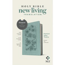 NLT Premium Value Thinline Bible Filament Enabled Edition (Leatherlike Bouquet Teal) Imitation Leather, Tyndale House Publishers, English, 9781496458070