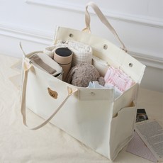체리카트 국민 캔버스 기저귀가방 (유모차걸이+크로스백 끈 포함)