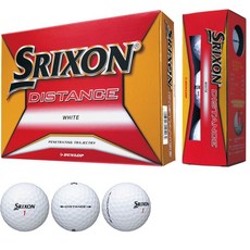 스릭슨 SRIXON 2피스골프공 DISTANCE Ball 흰색 1박스 12개