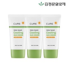 김정문알로에 [김정문알로에] 큐어 스플래쉬 쿨링 선크림 40ml 3개