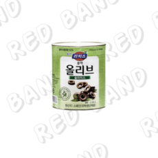 동서 리치스 슬라이스 블랙 올리브, 3kg, 4개