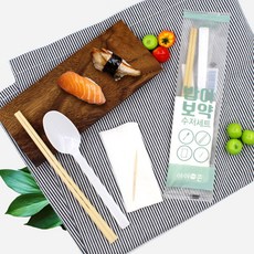 아이존 밥이보약 일회용 수저세트 50p 테이크아웃 업소 배달, 단품, 단품
