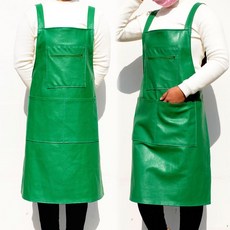 빅사이즈앞치마 작업복 남성 앞치마 방수 기름방지 빅사이즈 방수포 조끼스타일 본드 플라스틱 신제품 두꺼운 ., T02-그린색 3개 포켓형 앞치마