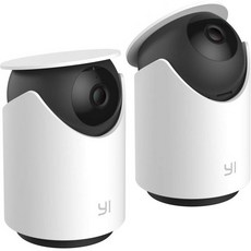 YI Pet 보안 카메라 2pc 1080p 360도 스마트 실내 개 고양이 돔 IP Cam 야간 시야 2Way 오디오 모션 감지 전화 앱 알렉사 및 구글과 호환, 2 Count (Pack of 1) - 카메라추천