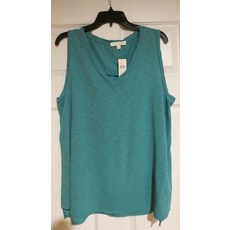 124310 앤트로폴로지 Eri Ali Turquoise Tank Top Eyelet Back 라지 068