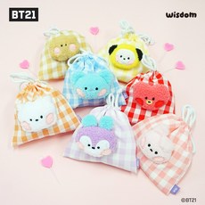 BT21 미니니 페이스 체크 파우치 가방