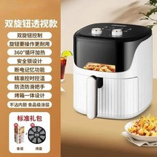 다기능 스마트 전기 프라이어 가정용 대용량 완전 자동 비주얼 에어 프라이어 10L 신모델, 10LVisible Machinery_UK