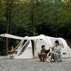 터널형텐트 터널 쉘터 장박 겨울용 차박 투룸 방수 두꺼운 휴대용 접이식 텐트, 터널 텐트 패키지 1