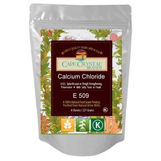 Calcium Chloride by Cape Crystal Brands | (K) Kosher Certified |2-oz / 8-oz / 14-oz (8-oz.), 1개 - 구아클로라이드