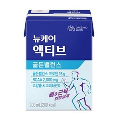 뉴케어 액티브하루복용량
 뉴케어 액티브 골든밸런스 단백질음료 200ml 90개