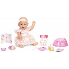Baby Born Interactive Baby Doll Party Theme-Blue Eyes with 9 Ways to Nurcare