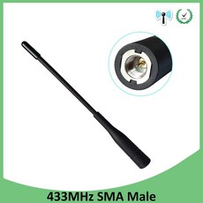 1pcs 2pcs 433MHz 안테나 SMA 남성 커넥터 antena 433 mhz antenne 무 전기 발성 무선에 대 한 방향 방수 안테나|통신용 안테나|, 1개, 단일