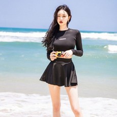 여성 래쉬가드 워터 레깅스 치마 바지 수영복 스윔 팬츠 투피스 비치 웨어 세트