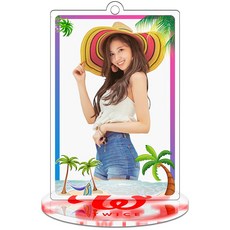 호돌룰루 펜시키홀더 TWICE 박지효 메이징 남 MINA 김다현 Sun Chaeyoung 같은스타일 주변 아크릴 작은, 미나토사키사 여름 Sana장방 소립패